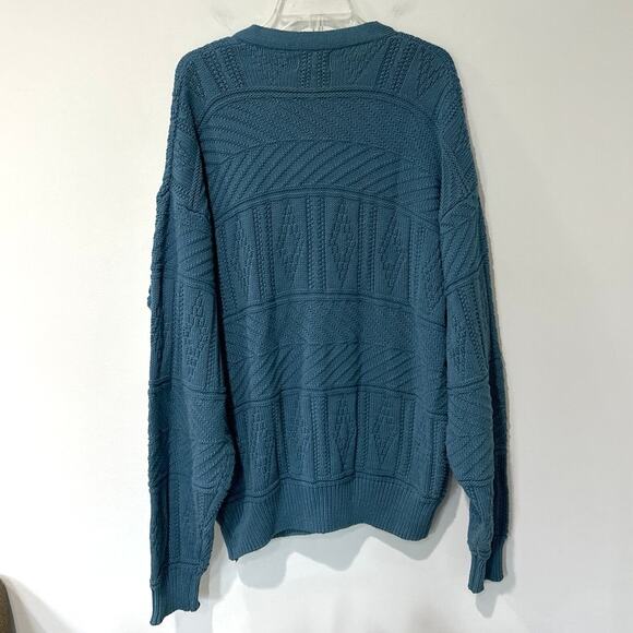 Cambridge Classics Cardigan Mens size XL Teal - Picture 4 of 4